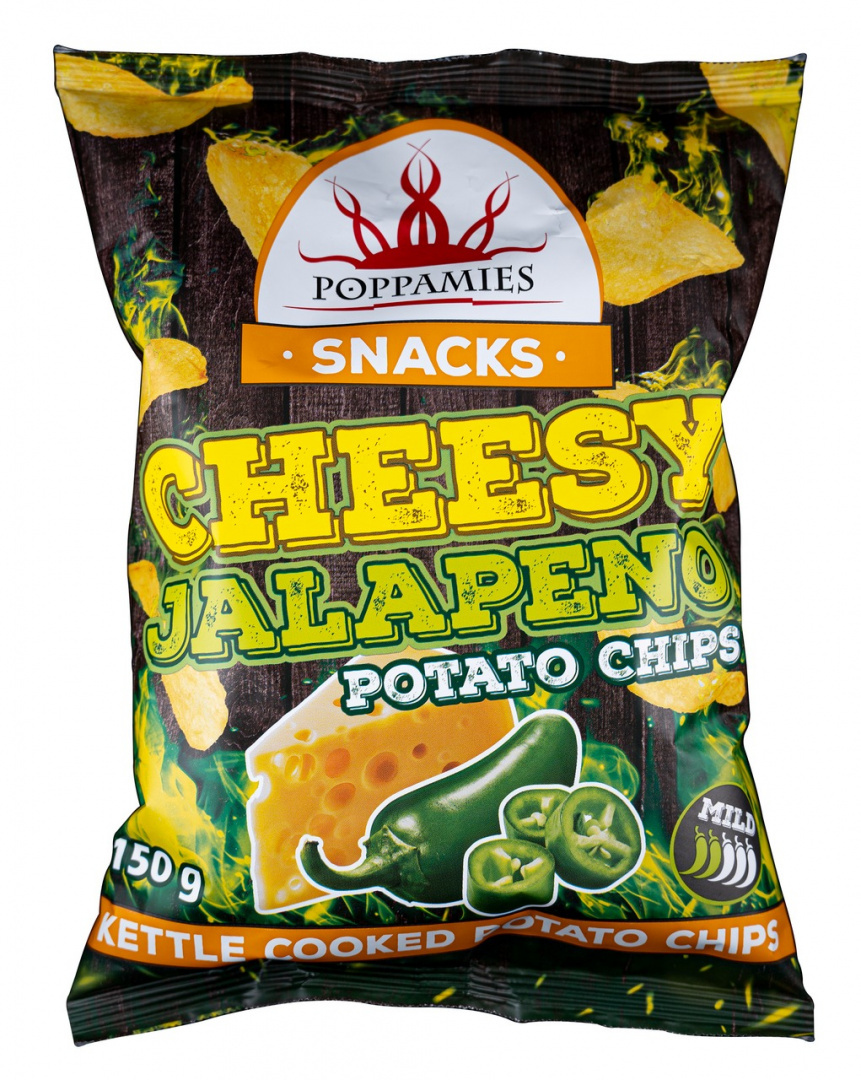 Ostre chipsy Poppamies Cheesy Jalapeno 150g Ostre chipsy Poppamies Cheesy Jalapeno 150g