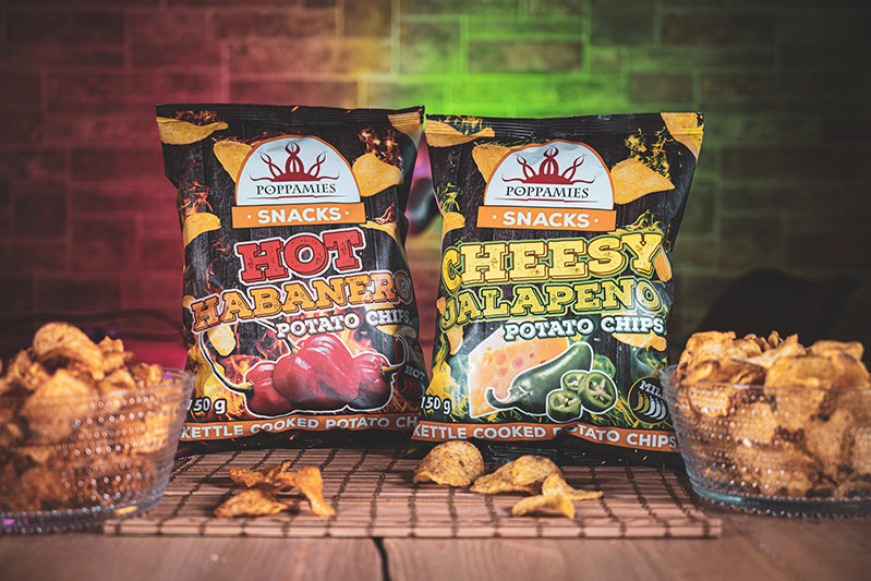 Bardzo ostre Chipsy Poppamies Hot Habanero 150g Bardzo ostre Chipsy Poppamies Hot Habanero 150g