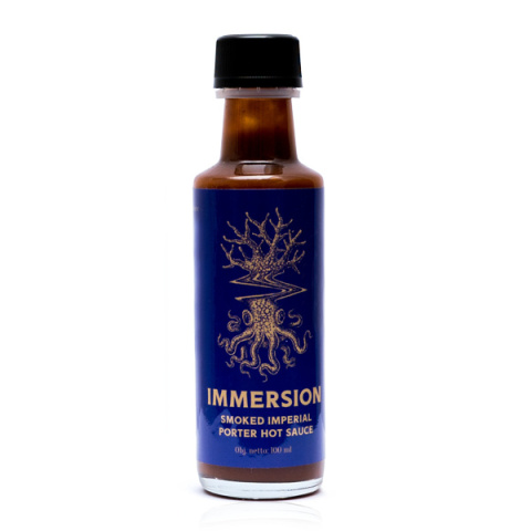 Ostry sos Immersion z piwem Smoked Imperial Porter i wędzonym Habanero 100ml Ostry sos Immersion z piwem Smoked Imperial Porter i wędzonym Habanero 100ml
