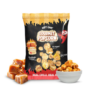 Popcorn Hot Chip Spicy Caramel z Habanero i karmelem, 120g