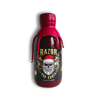 Ostry Sos Razor Bad Santa z Caroliną Reaper i ostrą laską Mikołaja, 200ml