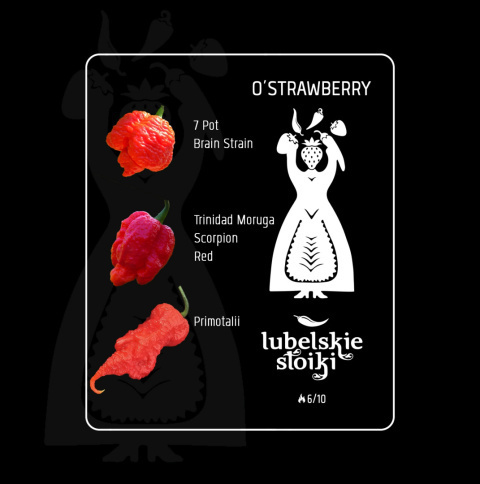 Ostry sos Lubelskie Słoiki O'Strawberry 110ml