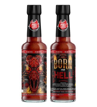 Ostry sos Pixi Peppers BORN IN HELL EXTREME z ekstraktem 9MLN, 200ml