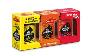 Zestaw ostrych sosów Roleski (Habanero, Ghost, Carolina Reaper) KRÓTKA DATA