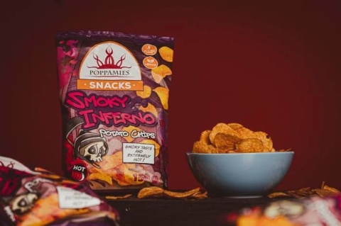 Bardzo ostre Chipsy Poppamies Smoky Inferno 150g