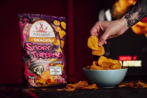 Bardzo ostre Chipsy Poppamies Smoky Inferno 150g