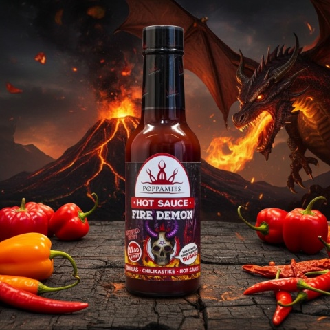 Ekstremalnie ostry sos Poppamies Fire Demon 150ml