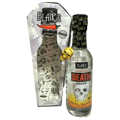 Kolekcjonerski sos Blair's Cristal Death z kryształkami czystej kapsaicyny, 150ml