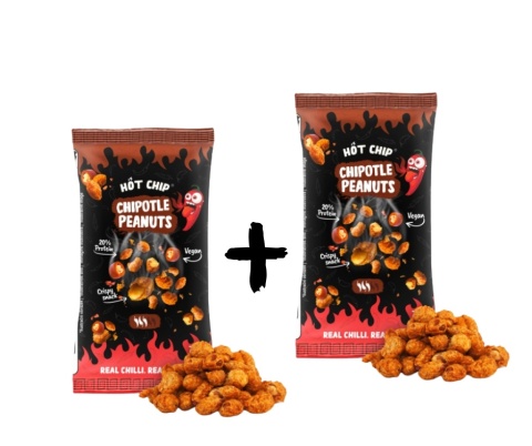 Ostre orzeszki Hot Chip Peanuts CHIPOTLE PROMO 1+1 TANIEJ 2x70g