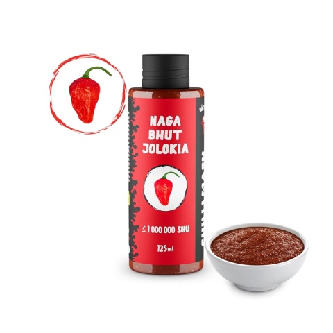 Ostre puree Hot-Chip z papryki Bhut Jolokia 125ml