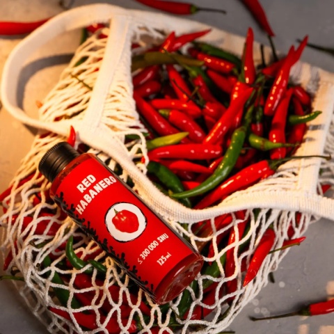 Ostre puree Hot-Chip z papryki Red Habanero 125ml