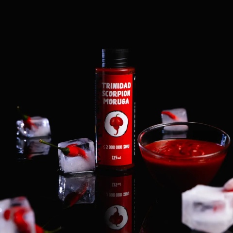 Ostre puree Hot-Chip z papryki Trinidad Moruga Scorpion 125ml