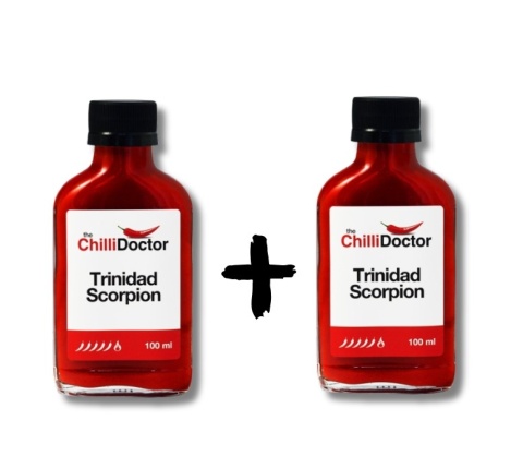 Ostre puree z papryki Trinidad Moruga Scorpion PROMO 1+1 TANIEJ, 2x100ml