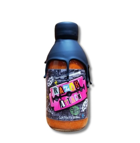 Ostry Sos Razor Attack z Caroliną Reaper i ekstraktem 1,6 MLN, 200ml