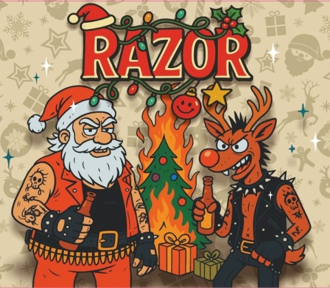 Ostry Sos Razor BURN THE XMAS z piernikami i ostrą laską Mikołaja 200ml