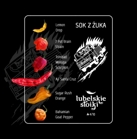 Ostry sos Lubelskie Słoiki Sok z Żuka 110ml