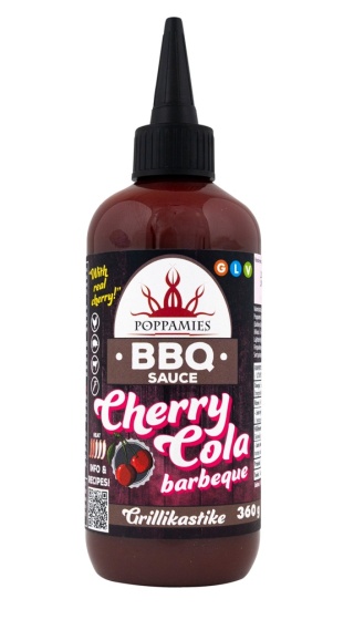 Sos Poppamies Cherry Cola BBQ z wiśniami, 360g