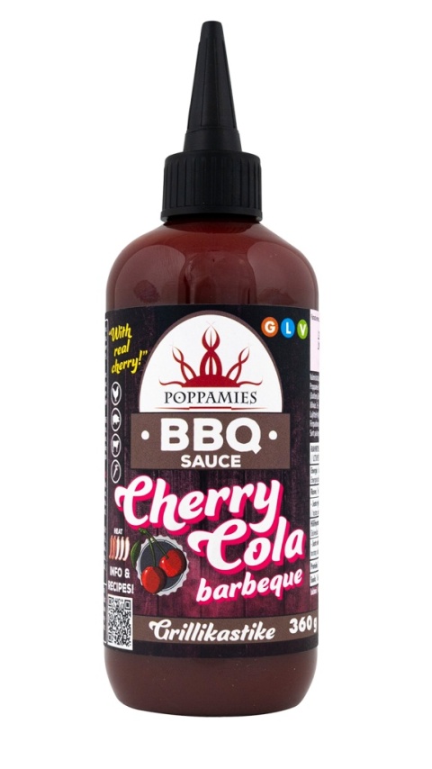 Sos Poppamies Cherry Cola BBQ z wiśniami, 360g
