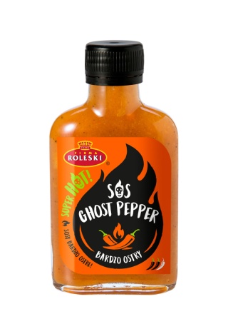 Ostry sos Roleski Ghost Pepper z Jolokią, WAŻNY DO 7.08.25, 115g