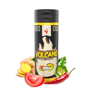 Pikantny sos Volcano INDIA z mango, curry i Jolokią, 310g
