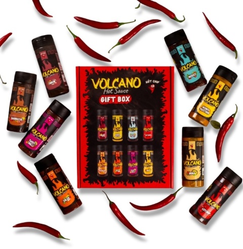 Zestaw degustacyjny sosów Hot-Chip VOLCANO 8x270ml