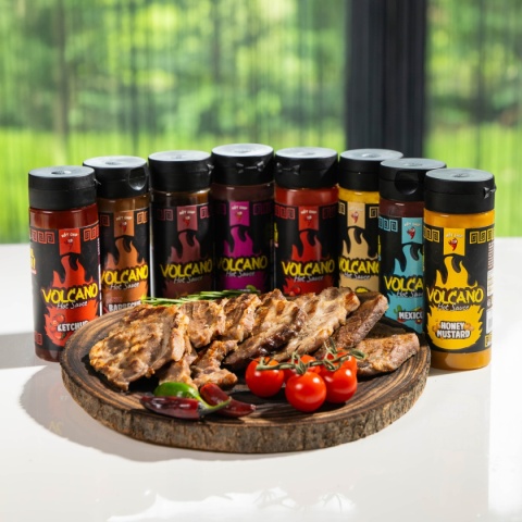 Zestaw degustacyjny sosów Hot-Chip VOLCANO 8x270ml