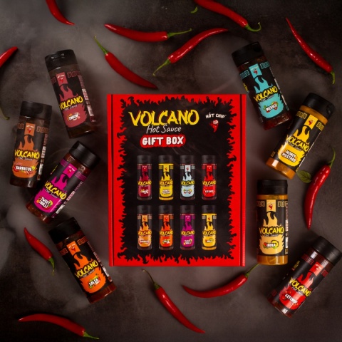 Zestaw degustacyjny sosów Hot-Chip VOLCANO 8x270ml