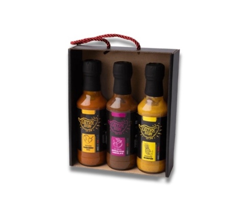 Zestaw prezentowy sosów Ostre Sztosy BESTSELLERS 3x200ml